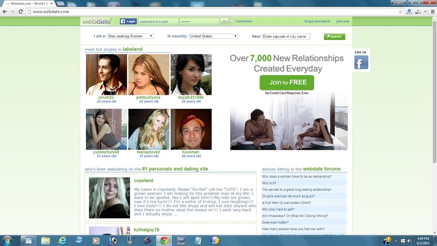 most popular free dating sites 2015